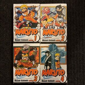 Naruto Manga Volumes 1-4 Set